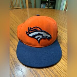 Denver Broncos fitted ball cap in size 7 3/8.